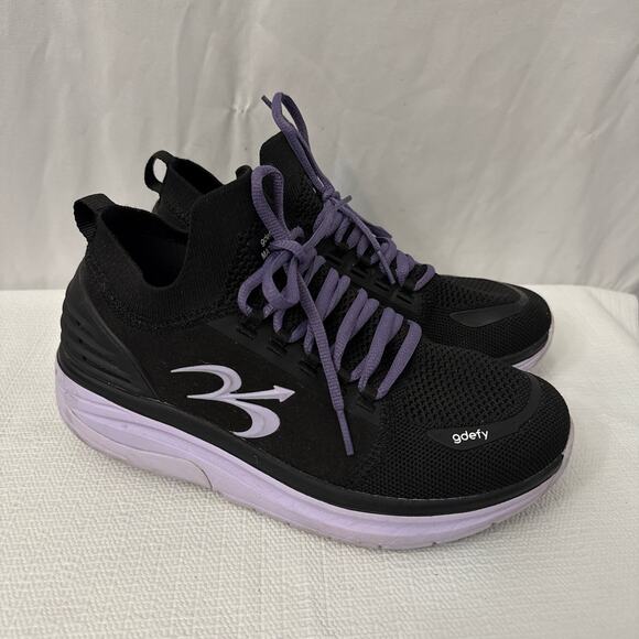 Gravity Defyer Women's Shoes Size 8 GDEFY MATeeM Black Purple - Picture 1 of 10